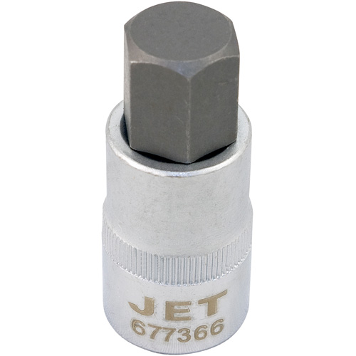 Bit Socket, Hex, 16 mm x 2" L, 1/2" Drive Distribution Industrielle GC