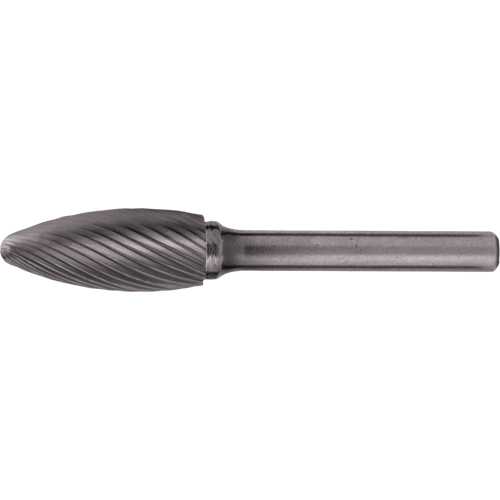 Fraises au carbure solide - Forme de flamme CLEVELAND, 1/2" dia., 1/4" Tige Distribution Industrielle GC