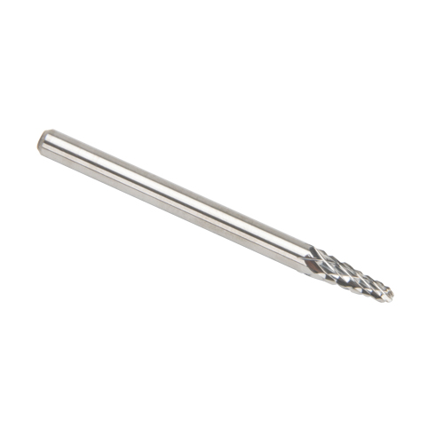 CLEVELAND Solid Carbide Burrs - Taper Shape Radius End 14°, 1/8" Shank Distribution Industrielle GC