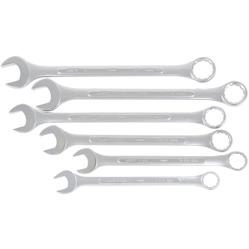 Jeux de cl&eacute;s mixtes combin&eacute;es longues enti&egrave;rement polies, Combinaison, 6 morceaux, Imp&eacute;rial Distribution Industrielle GC