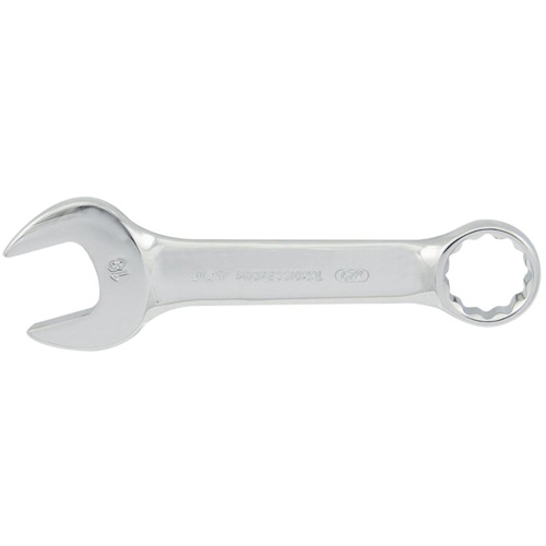 Fully Polished Stubby Combination Wrench, 12 Point, 10 mm, Chrome Finish Distribution Industrielle GC