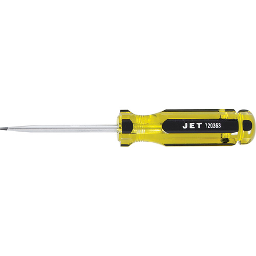 Tournevis &agrave; fentes avec manche g&eacute;ante SDS-3R, Tige de 3/16", Ronde, 3" lo, Prise en Plastique Distribution Industrielle GC