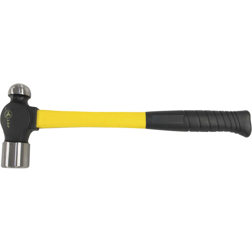 BP-16F Marteau &agrave; panne ronde &agrave; manche en fibre de verre, Poids de la t&ecirc;te 16 oz, Face Ordinaire, Prise Coussin&eacute;e Distribution Industrielle GC