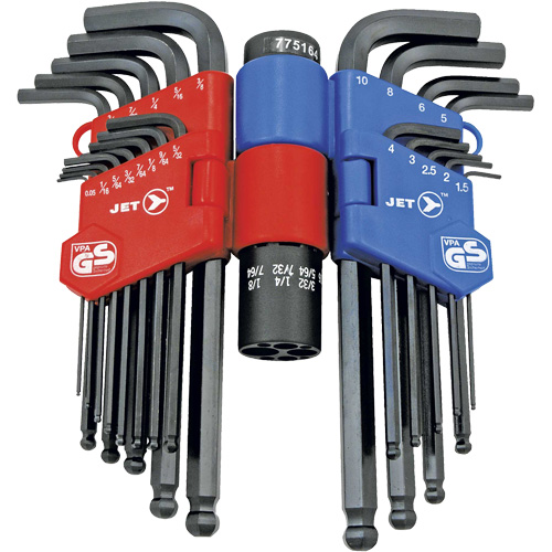 JBHK-22SM Ball Nose Hex Key Set, 22 Pcs., Metric & Imperial Distribution Industrielle GC