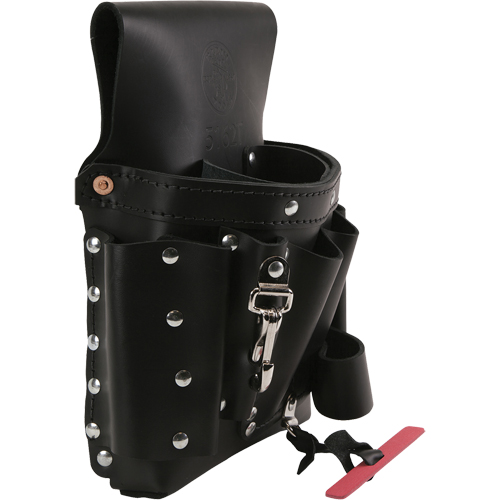 Extra-Capacity Tool Pouches, Multiple Tool Holder, Leather, 8 Pockets Distribution Industrielle GC