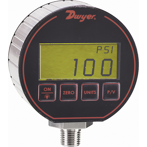 Manom&egrave;tre,  3", 0 - 50 psi, Fixation inf&eacute;rieure, Num&eacute;rique Distribution Industrielle GC