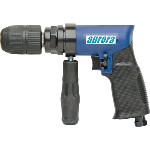 1/2" Air Reversible Drill, 4 CFM, 1/4" NPT, 88 dBA, 1/2" Chuck Distribution Industrielle GC