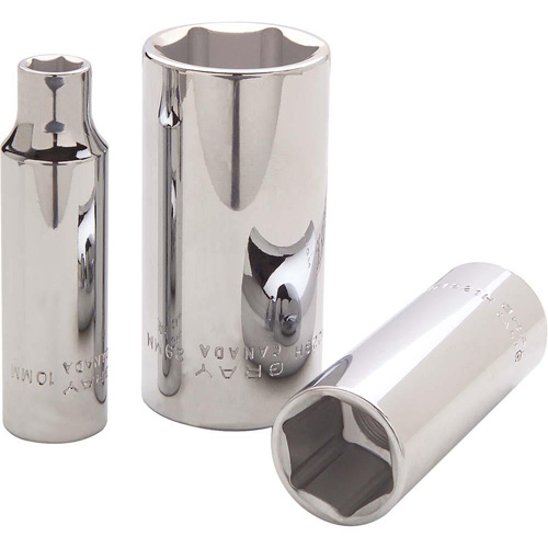  Socket, 10 mm, 1/2" Drive, 6 Points, Deep Distribution Industrielle GC