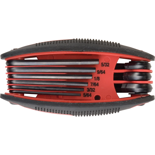 Folding Hex Key Set, 9 Pcs., Imperial Distribution Industrielle GC