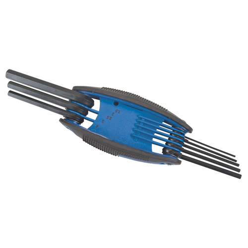 Folding Hex Key Set, 8 Pcs., Metric Distribution Industrielle GC