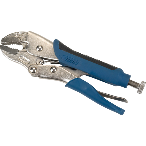 Locking Pliers with Wire Cutter, 7" Length, Curved Jaw Distribution Industrielle GC
