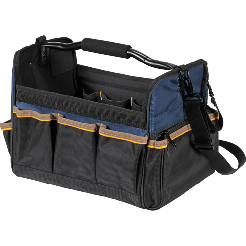 Open Top 14" Soft Side Tool Boxes, Polyester, 21 Pockets, Beige Distribution Industrielle GC