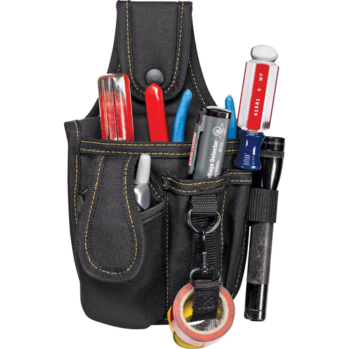 &eacute;tuis &agrave; plusieurs pochettes pour outils & t&eacute;l&eacute;phone cellulaire, Porte-outil multiple, Polyester, 4 Poches Distribution Industrielle GC