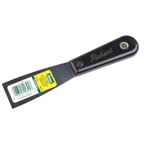 Couteau flexible &agrave; mastic, Lame Acier &agrave; haute teneur en carbone, Largeur 1-1/2", Manche Polypropyl&egrave;ne Distribution Industrielle GC