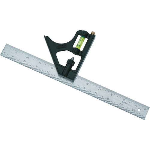 &eacute;querre combin&eacute;e, 12" lo, 1/8"/1/16"/1/32" Graduations Distribution Industrielle GC