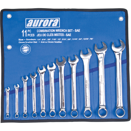 Wrench Set, Combination, 11 Pieces, Imperial Distribution Industrielle GC