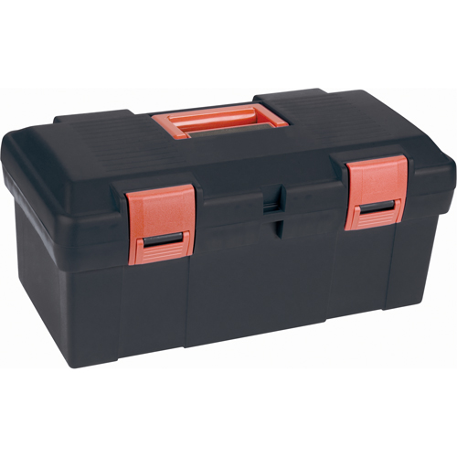 Coffre &agrave; outils robuste, 17-1/2" la x 9-1/2" p x 8" h, Noir Distribution Industrielle GC