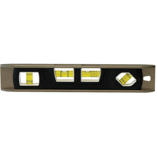 Niveau torpille, 12" lo, Aluminium, 4 fioles, Magn&eacute;tique Distribution Industrielle GC