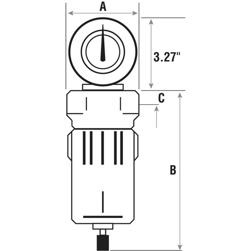 Filtres &agrave; air comprim&eacute;, Modulaire, 3/4" NPT, Drain Automatique Distribution Industrielle GC