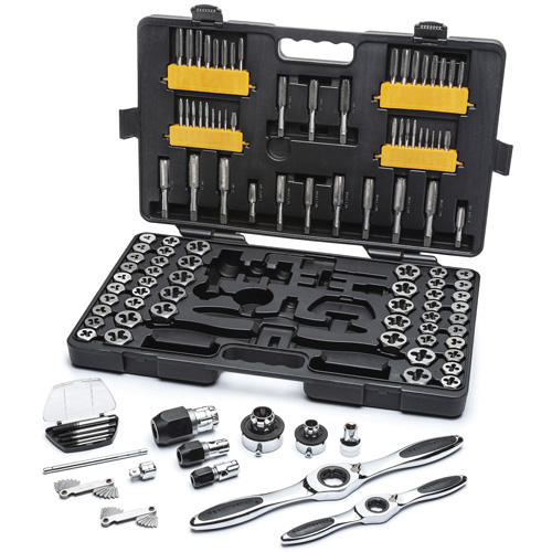 SAE/Metric Ratcheting Tap & Die Set, 114 Pieces Distribution Industrielle GC