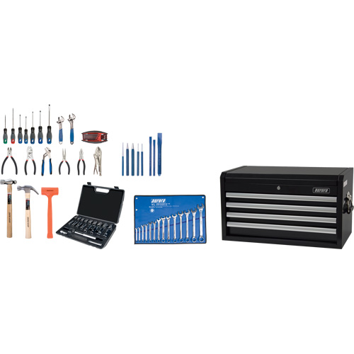 Starter Tool Set with Steel Chest, 70 Pieces Distribution Industrielle GC