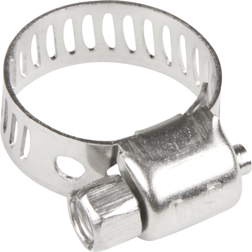 Hose Clamps - Stainless Steel Band & Screw, Min Dia. 1/5", Max Dia. 5/8" Distribution Industrielle GC
