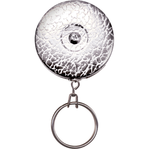 Porte-cl&eacute;s &agrave; d&eacute;vidoir The Original, Chrome, C&acirc;ble 24", Fixation Agrafe de ceinture Distribution Industrielle GC