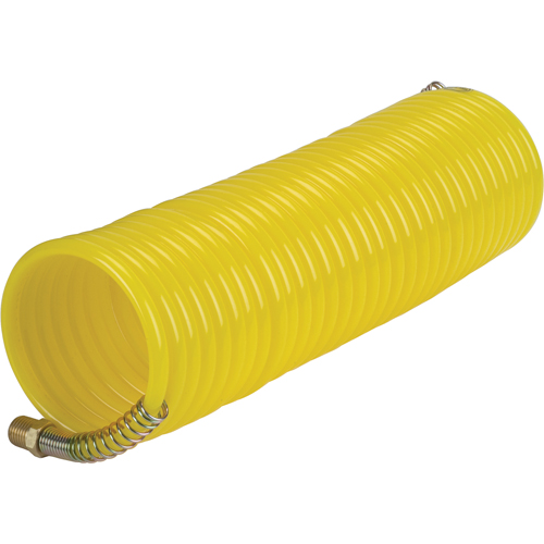 Tuyaux pneumatiques en nylon spiral&eacute; a/raccords, Air, 1/4" DI x 25' lo, Nylon, 200 psi &agrave; 23°C Distribution Industrielle GC