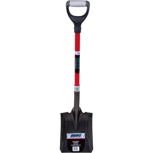 Heavy-Duty Square Shovel, Fibreglass, Carbon Steel Blade, D-Grip Handle, 29-1/2" Long Distribution Industrielle GC