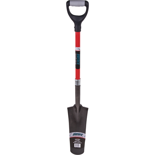 Heavy-Duty Drain Spade, Carbon Steel, 14" x 5-1/2" Blade, 29" L, D-Grip Handle Distribution Industrielle GC