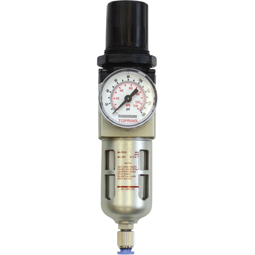Modular Filter/Regulator, 3/8" NPT, 150 PSI, 1.6 fl.oz. Capacity Distribution Industrielle GC