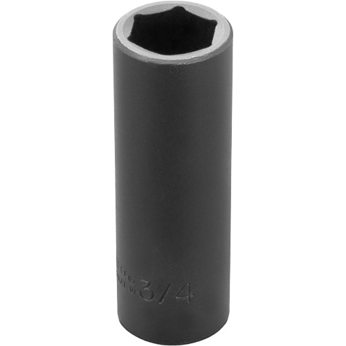 Socket, Impact, 3/4", 1/2" Drive, 6 Points, Deep Distribution Industrielle GC