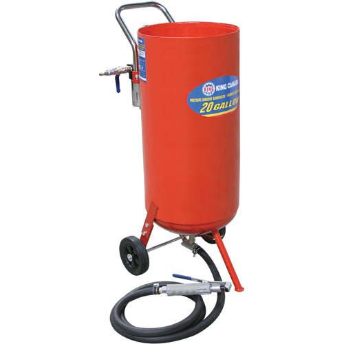 Pressure Abrasive Sandblasters, 6-25 CFM, 16.6 Gal. (20 US Gal) Tank Distribution Industrielle GC