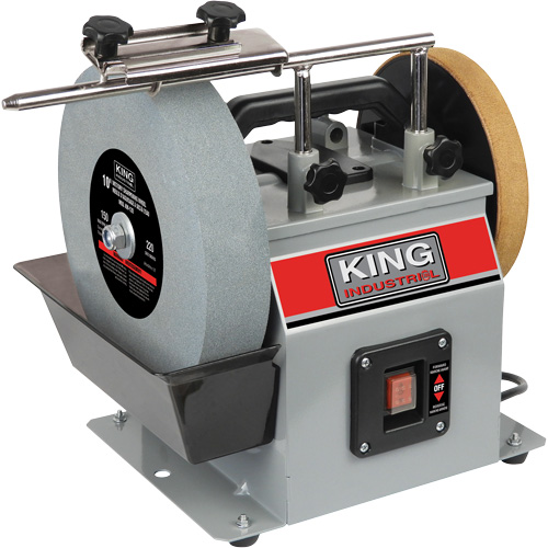Wet/Dry Sharpener, 10" Wheel Diameter, 1/4 HP, 115 RPM Distribution Industrielle GC