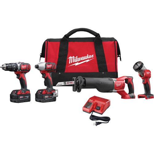 Trousse d'outil combin&eacute; sans fil M18, Lithium-ion, 18 V Distribution Industrielle GC
