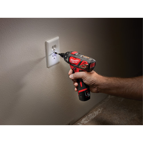 M12 Hex Screwdriver, 1/4", 12 V, 175 in-lbs Max. Torque, Lithium-Ion Battery Distribution Industrielle GC