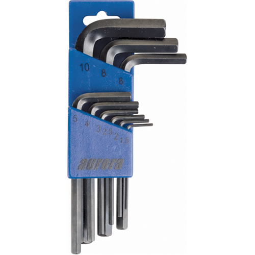 Hex Key Pouch Set, 9 Pcs., Metric Distribution Industrielle GC
