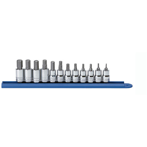 Metric Socket Set, Hex, 3/8" Drive, 12 Pcs Distribution Industrielle GC