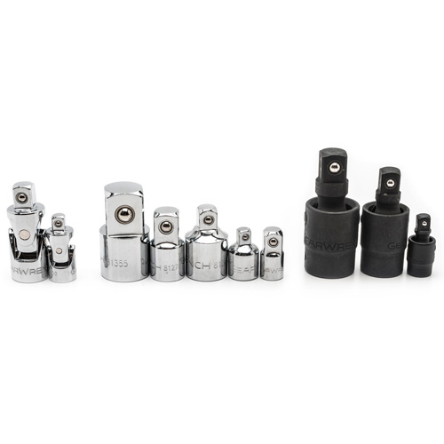 Jeu de douilles &agrave; joints et d'adaptateurs de douilles universelles 1/4", 3/8" et 1/2" &agrave; 10 pi&egrave;ces Distribution Industrielle GC