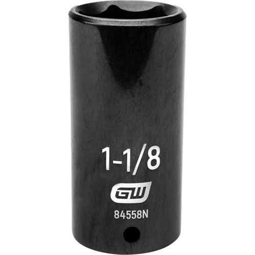 Douille SAE, Chocs, 1-1/8", Prise 1/2", 6 pans, Profond Distribution Industrielle GC