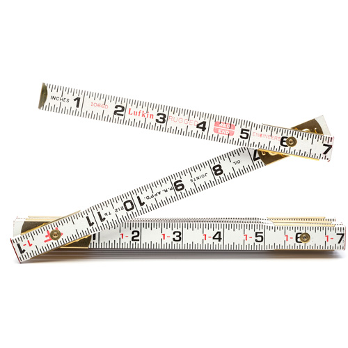 Folding Wood Rule, 6' L, Wood, 1/6" Graduations Distribution Industrielle GC
