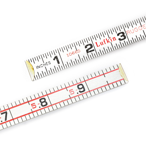 Folding Wood Rule, 6' L, Wood, 1/6" Graduations Distribution Industrielle GC
