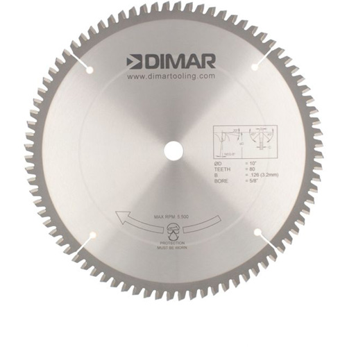 Contractor Saw Blades, 10", 80 Teeth, Non-Ferrous Use Distribution Industrielle GC