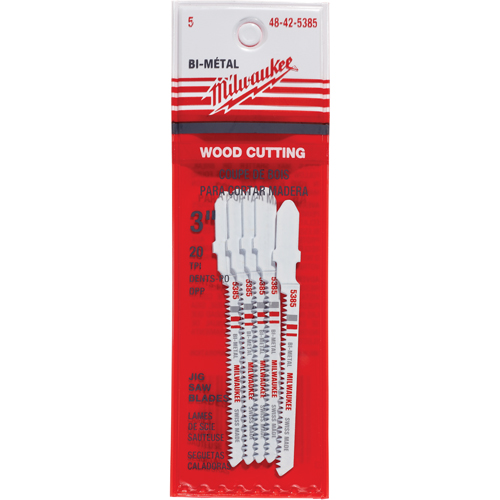 Lame de scie sauteuse, Bim&eacute;tal, Tige en T, 3" lo, 20 dents par pouce Distribution Industrielle GC