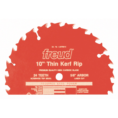 Lames de scie industrielle TCS - refente/coupe en travers &agrave; voie &eacute;troite, 10", 24 dents, Pour Bois Distribution Industrielle GC