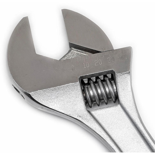 Cl&eacute; &agrave; manche conique r&eacute;glable — emball&eacute; sur carte, 15" lo, la max. 1-11/16"/43 mm, Chrome/Poli Distribution Industrielle GC