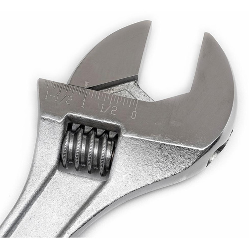 Cl&eacute; &agrave; manche conique r&eacute;glable — emball&eacute; sur carte, 15" lo, la max. 1-11/16"/43 mm, Chrome/Poli Distribution Industrielle GC