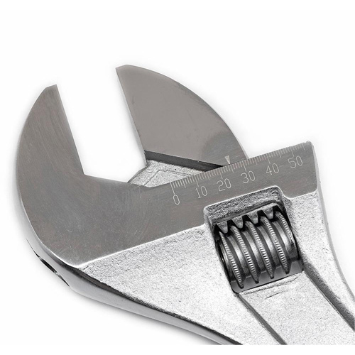 Cl&eacute; &agrave; manche conique r&eacute;glable — emball&eacute; sur carte, 18" lo, la max. 2-1/16"/53 mm, Chrome/Poli Distribution Industrielle GC