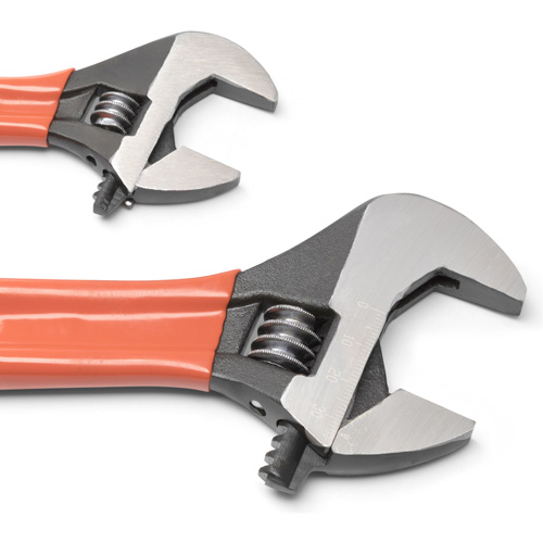 Black Oxide Wrench Set with Cushion Grips, Adjustable, 2 Pieces, Imperial and Metric Distribution Industrielle GC