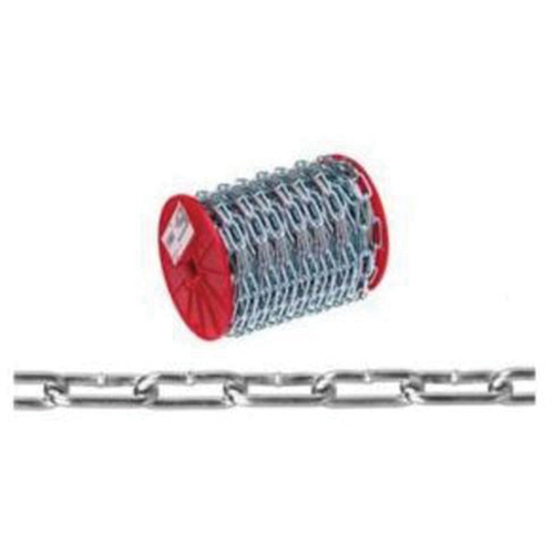 Chaîne droite, Acier &agrave; faible teneur en carbone, #4 x 100' (30,4 m) l, Charge d'utilisation  Distribution Industrielle GC